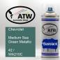 Preview: Chevrolet, Medium Sea Green Metallic, 42 / WA210C: 400ml Sprühdose, von ATW Autoteile West.